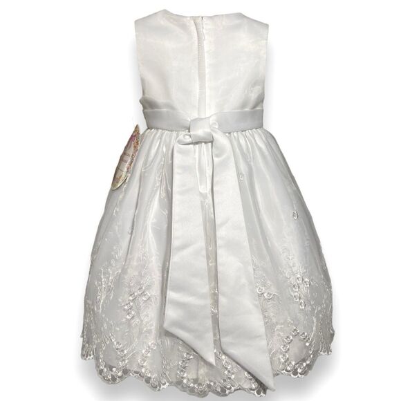 American Princess White Dress Size 2T Girl Kid Special Occasion Wedding Birthday - Picture 3 of 11